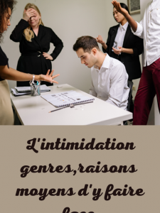 L'intimidation, genres, raisons, moyens d'y faire face.  