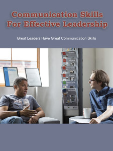 Communication skills for effective leadership